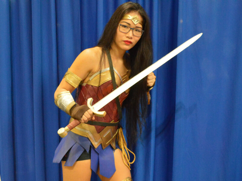 Comic expo street styles, Wonder Woman costume