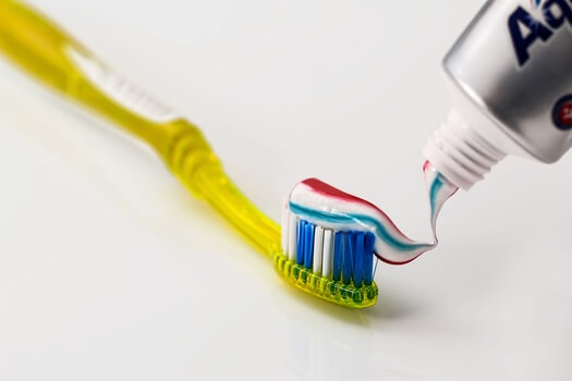 Toothbrush and toothpaste