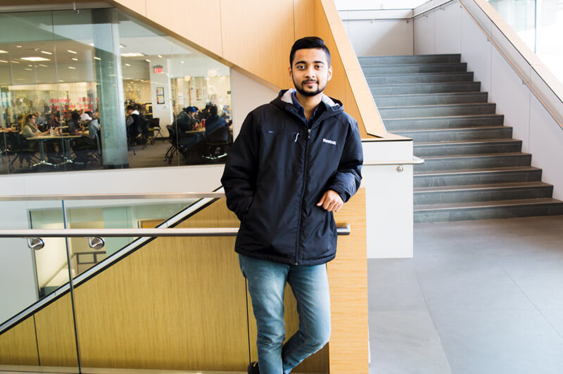 Nitin, student at Humber North Campus.