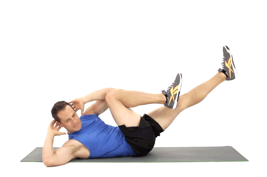 A man demonstrating bicycle kicks