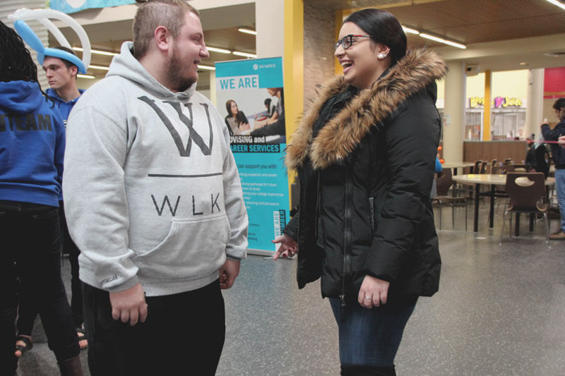 Samantha, Business Administration, Humber College (right), Tyler, Business Administration, Humber College (left)