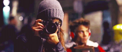 a photographer takes a picture