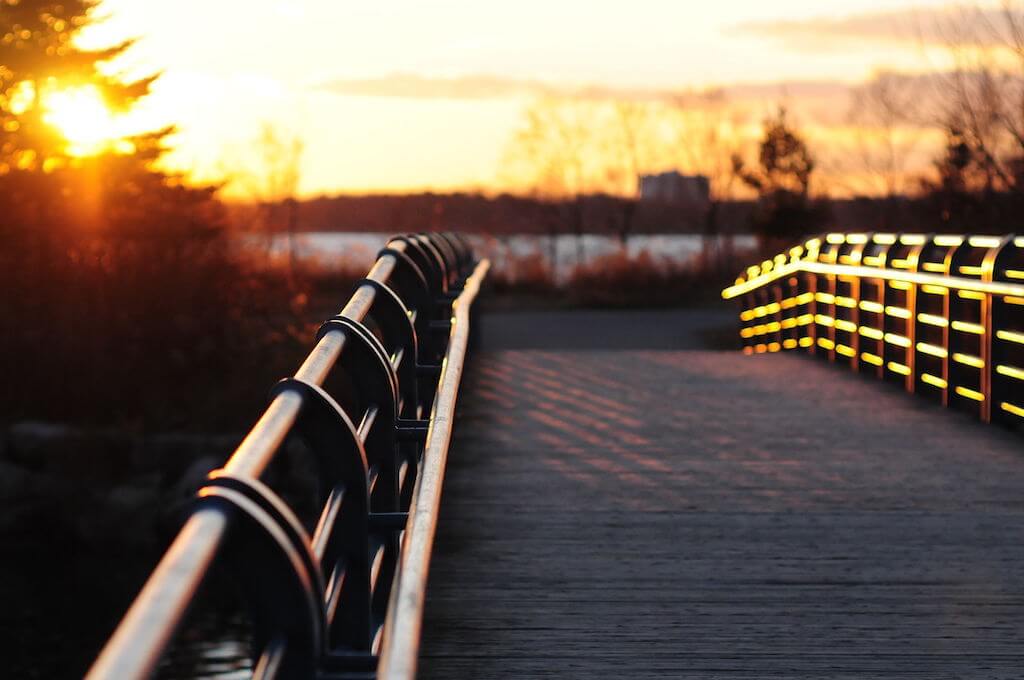 Sunset image at Colonel Sam Smith Park