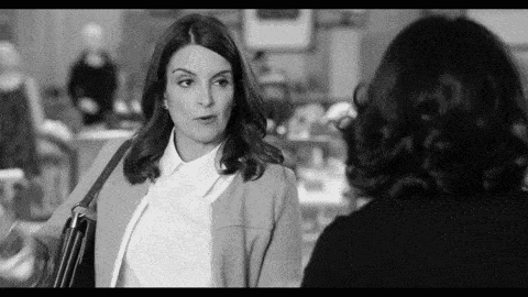Hollywood actress, Tina Fey, purchasing items with credit card
