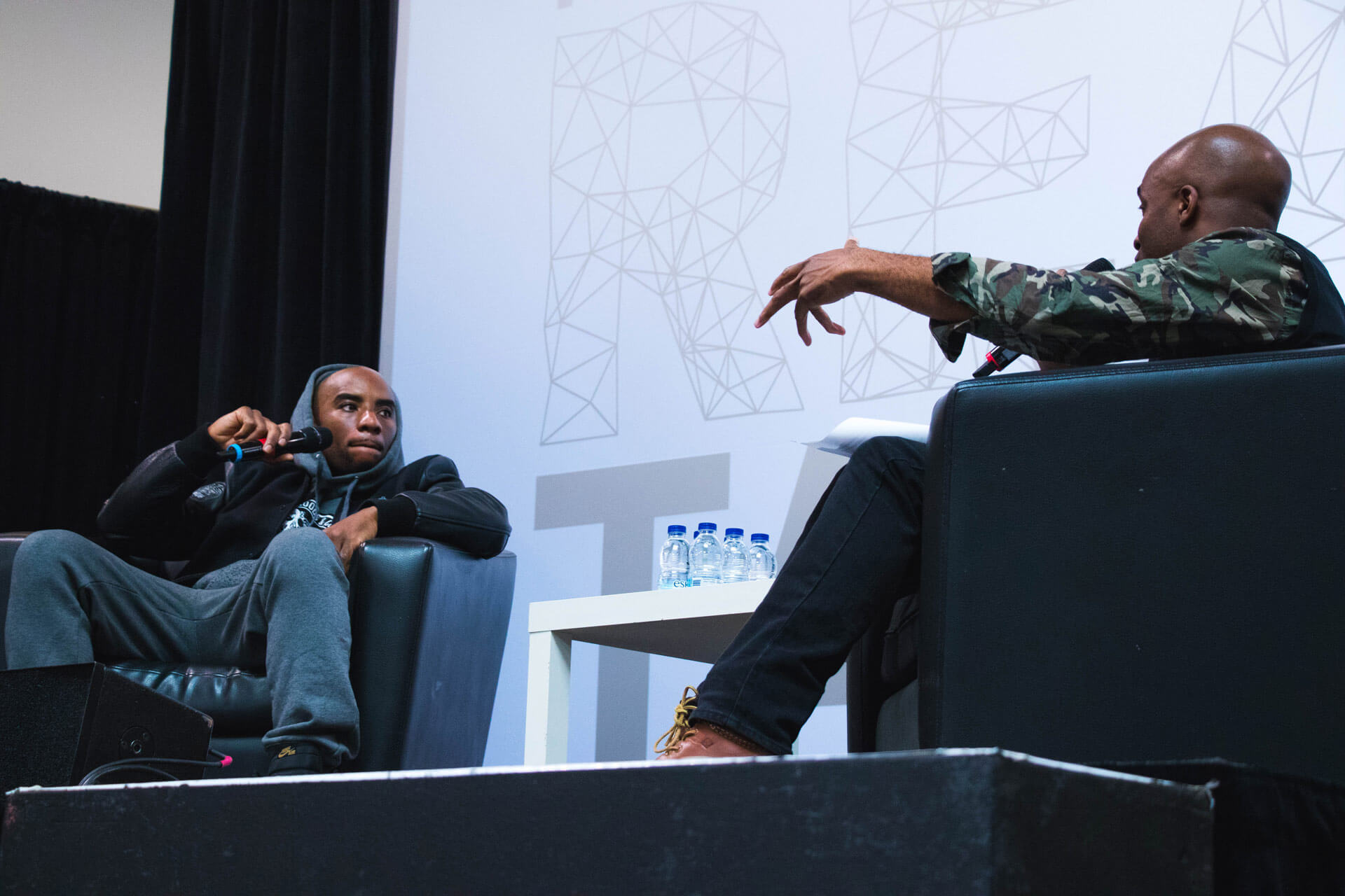 Charlamagne tha God with Dalton Higgins at 2018 IGNITE Real Talks