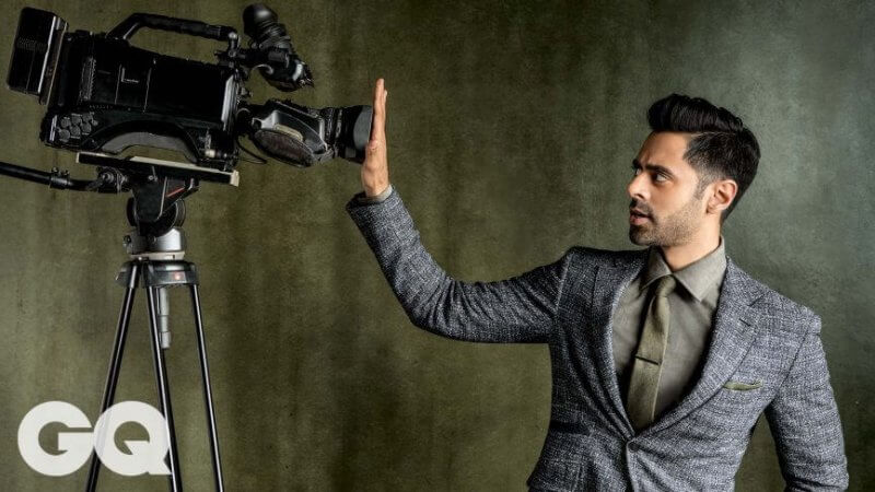 Hasan Minhhaj holds hand over camera jokingly