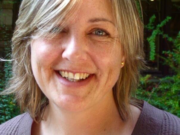 woman smilling