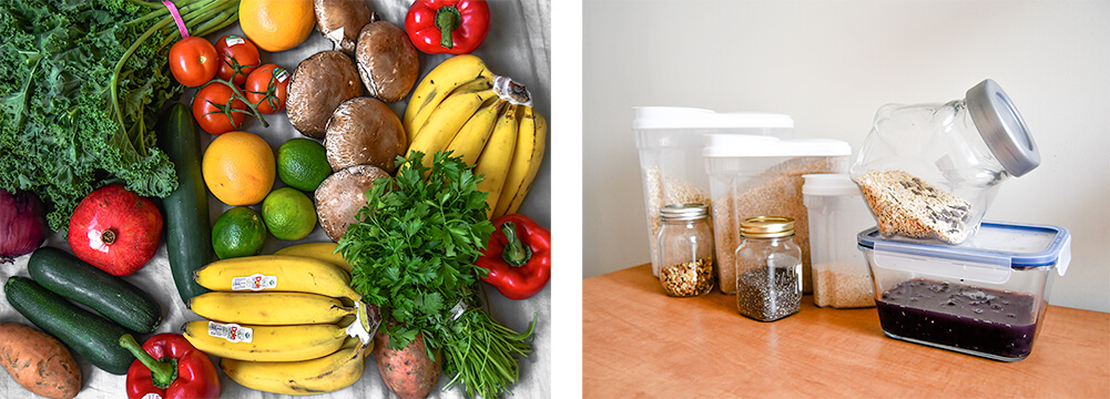 bulk products and fruits and vegetables