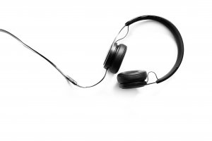 headset on white background