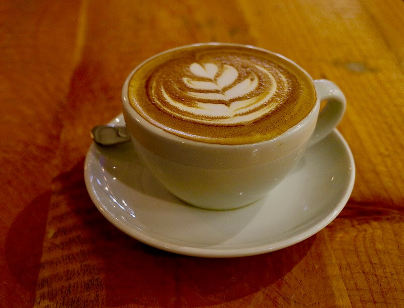 Cappuccino on table