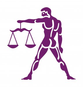 man holding scale