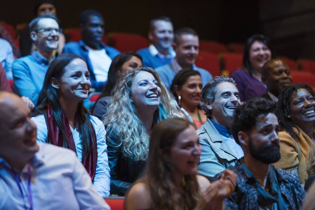 Smiling audience