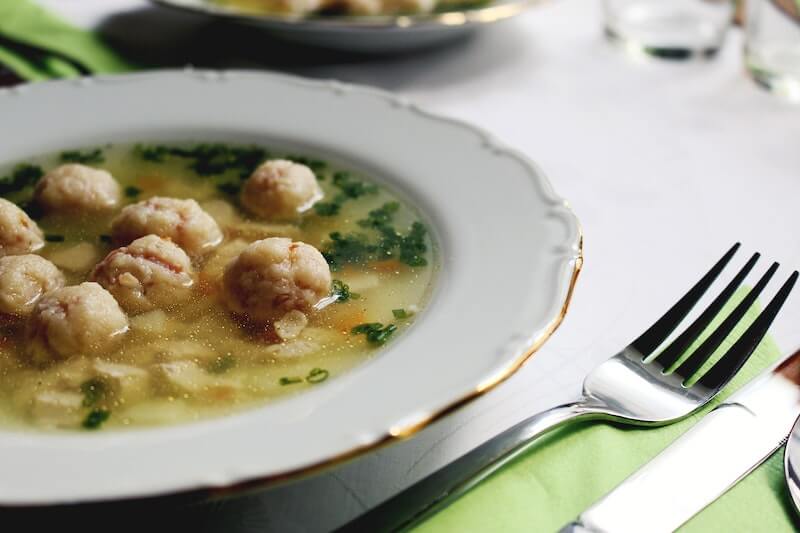 bowl of italian wedding soup