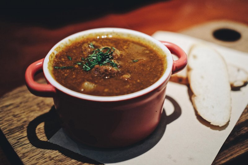 bowl of indian lentil soup