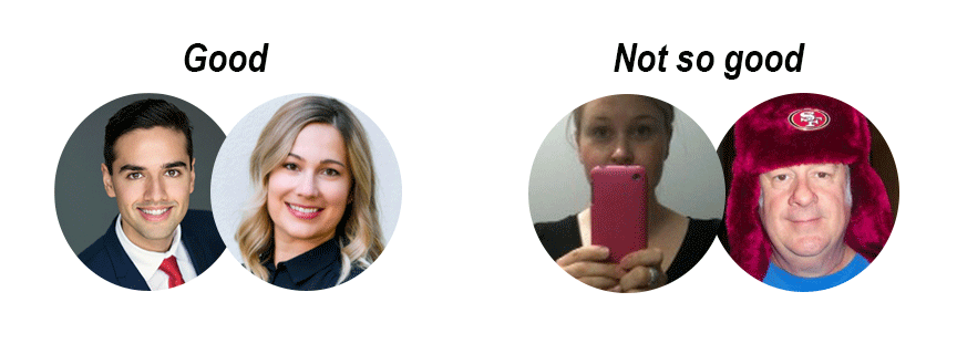 selection of good and bad headshots