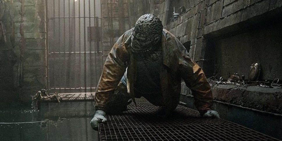 Killer Croc from Suicide Squad in tunnel
