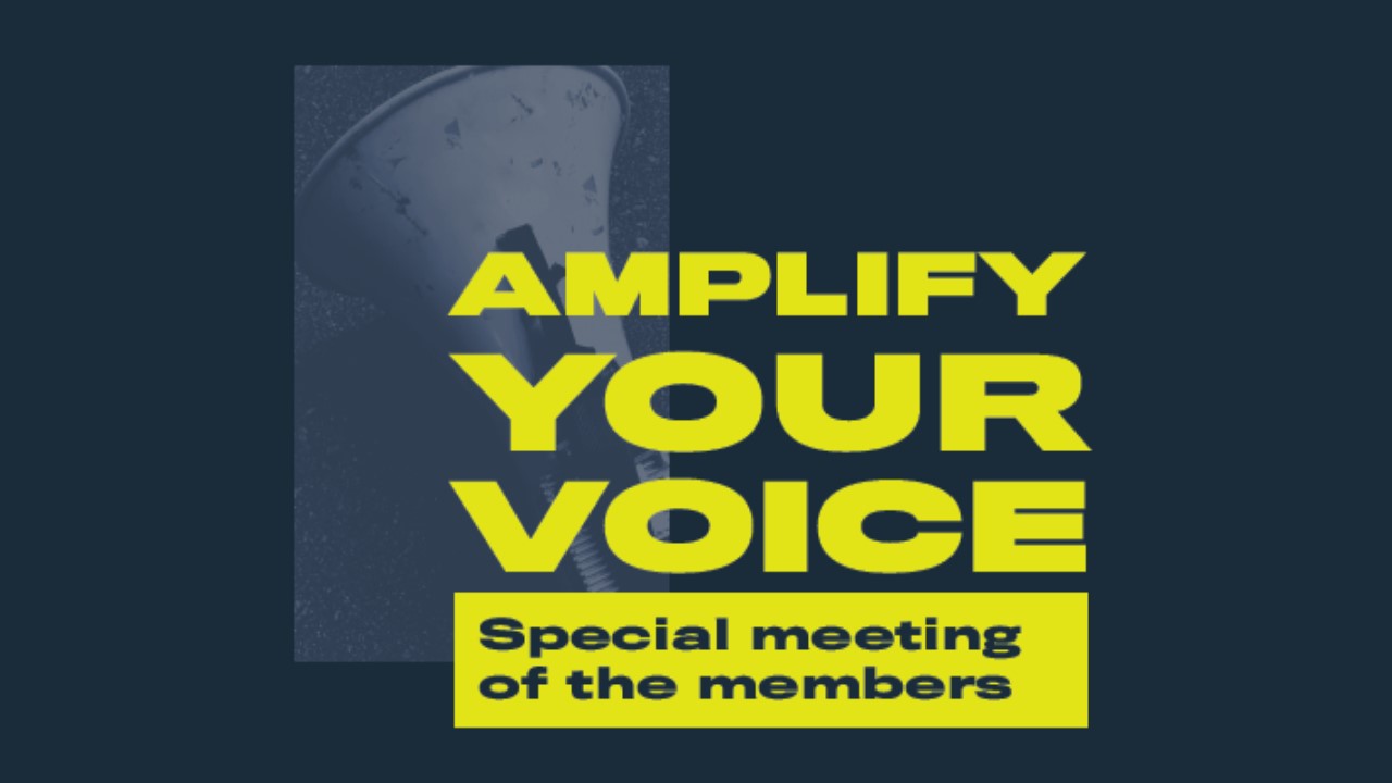 IGNITE poster reading "Amplify Your Voice"