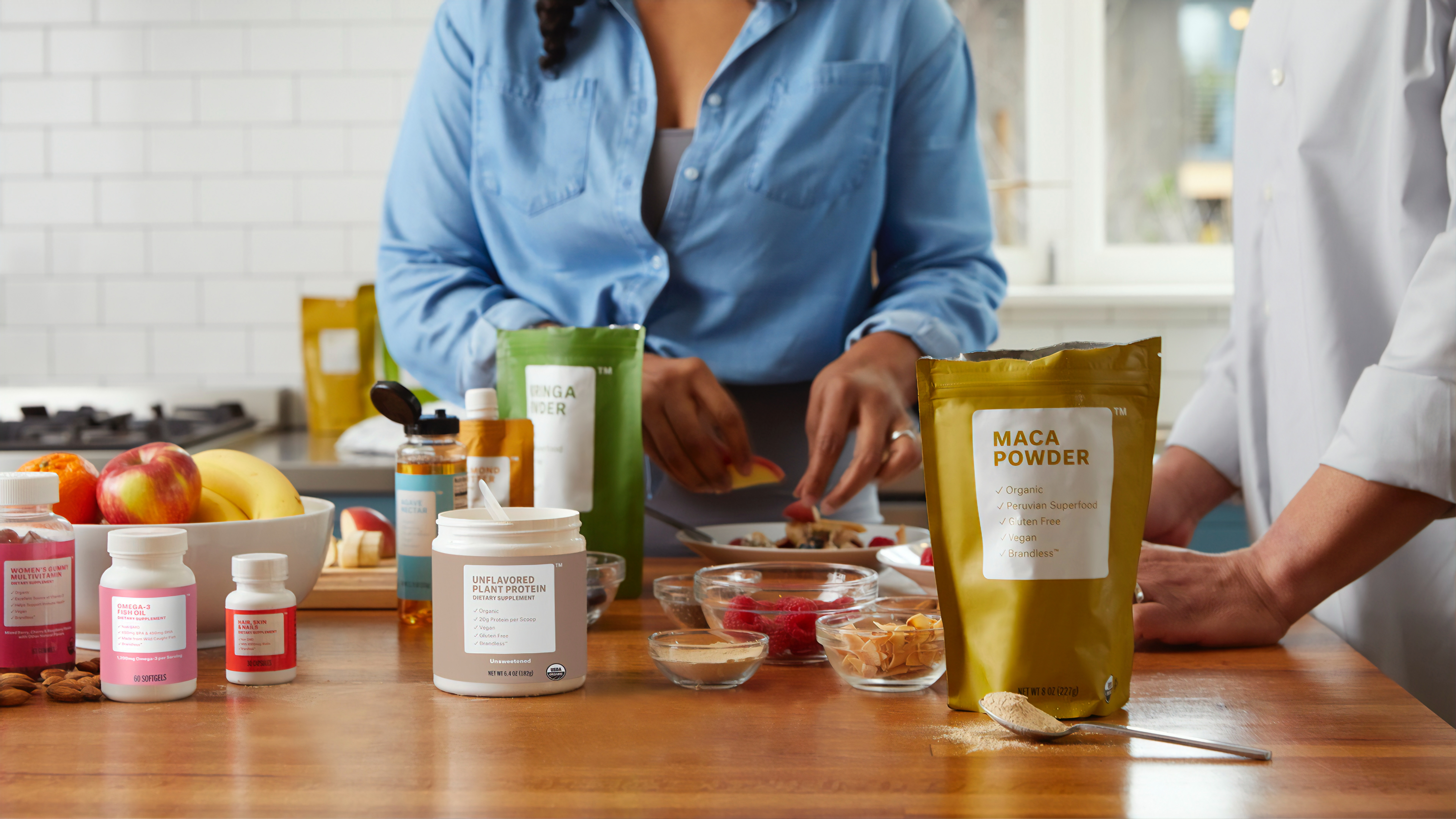 supplements on a table