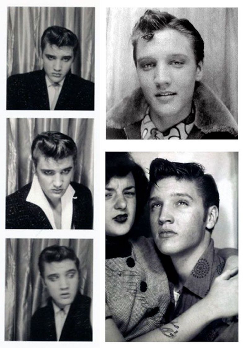 Photobooth pictures of Elivis Presley