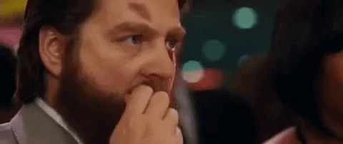 Alan from The Hangover applying chapstick