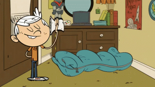 A smug-looking cartoon character flicks their wrist and unfurls a long list.