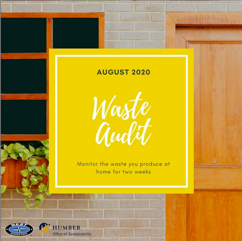 Humber Office of Sustainability Waste Audit poster